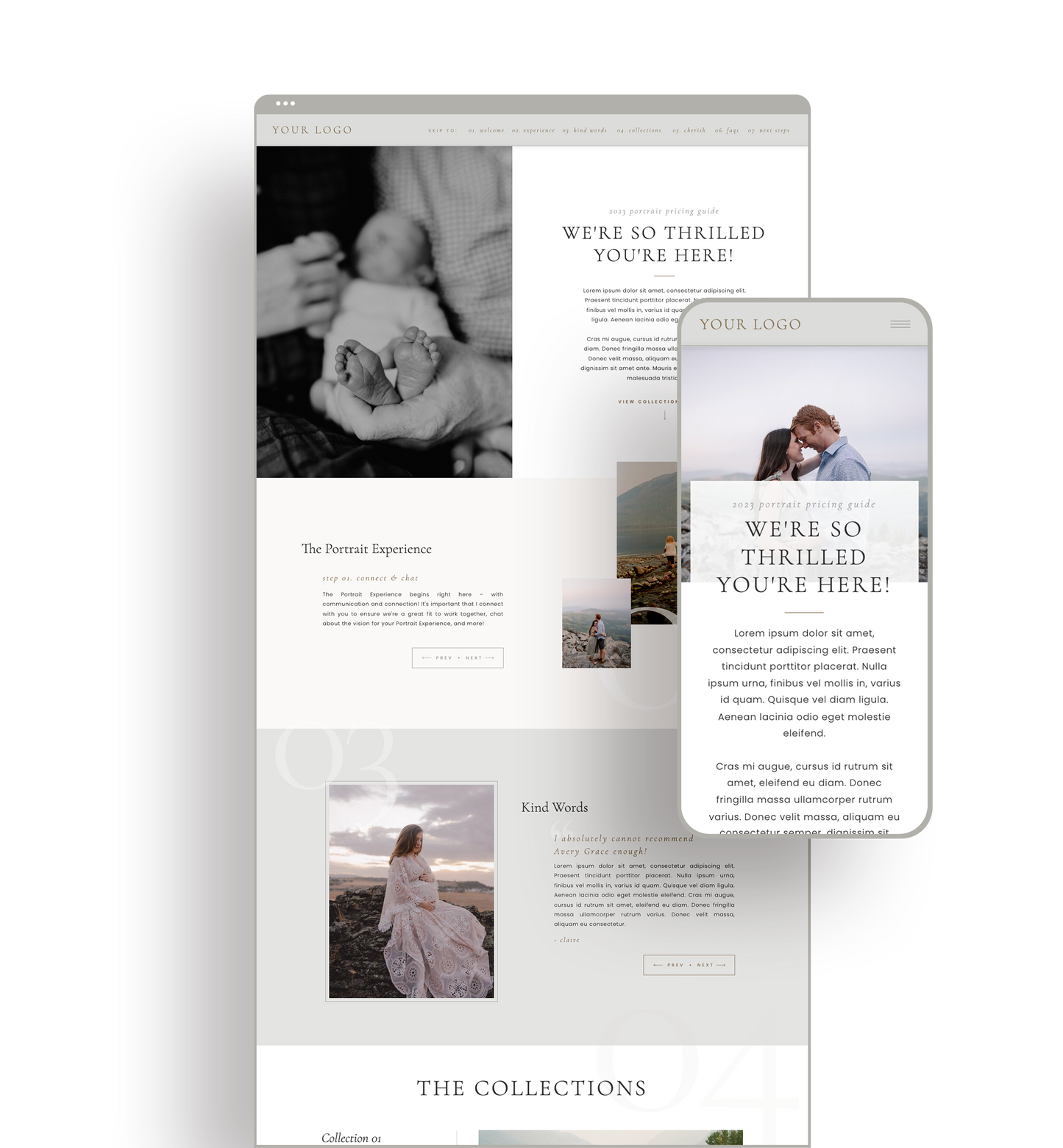 Portrait Pricing Guide Template